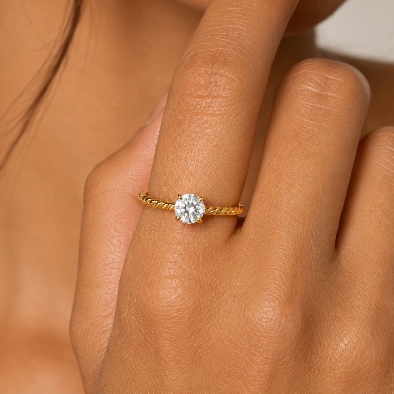 Anillo de Compromiso Promesa - Oro 18k