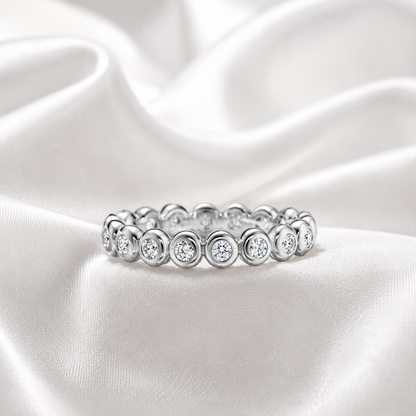 Anillo Órbita Eternity – Plata Ley 950
