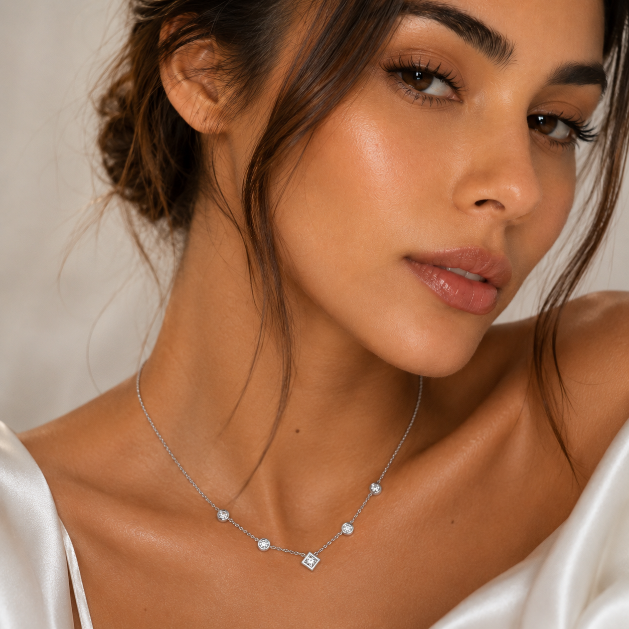 Collar Serena Eternity - Plata 950